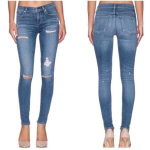 AGOLDE Sophie Skinny Jeans Distressed Mid Rise Ankle Length Women’s Size 26